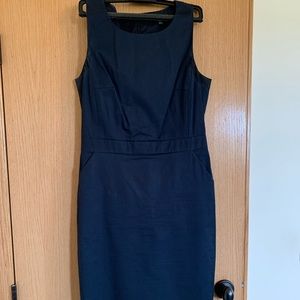 Navy a-line dress